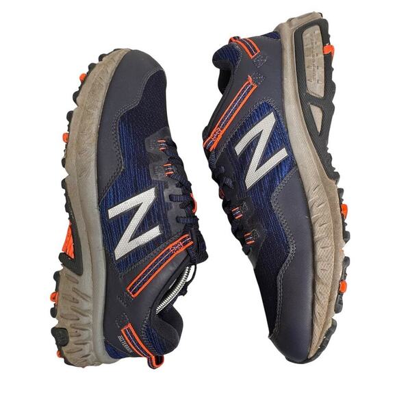 New Balance 410v6 Trail Navy Blue Orange Men Sz 10.5 D Shoes AT Tread Gorpcore - Picture 4 of 16